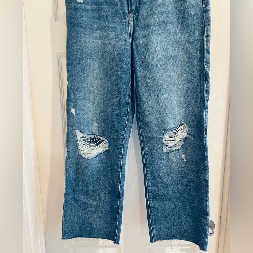 Express 90s Ankle Boot Mid Rise Jeans - Picture 7 of 8